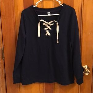 Old navy lace up sweater